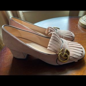 Gucci Marmont suede shoes